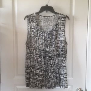 Croft &Barrow Patterned Sleeveless Top